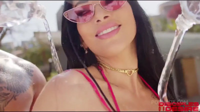 Clea Gaultier - Spring Break Hot Bikini Pool Party BBG Threesome With Los Cobras
