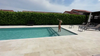Chloe Temple - Filling My Blonde Neighbor's Pool With My Hot Cum