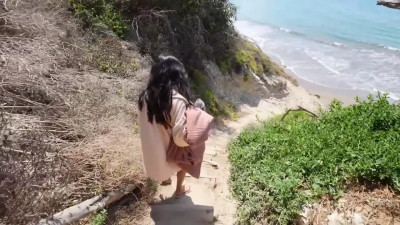 Cami Strella - Step Sister In Law Took Me To A Nude Beach Public Fuck