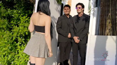 Clea Gaultier - Hot Rich Wife Poolside Double Vaginal Penetration Threesome With 2 Security Guards