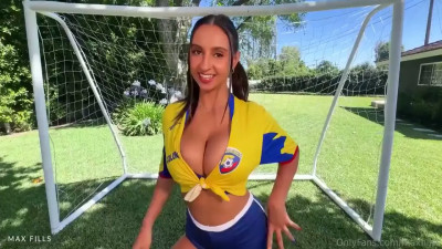Hailey Rose - Busty Colombian Stepsister Soccer Slut Fucks Me On The Pitch