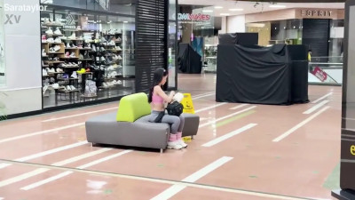 Sara Taylor - POV ATM Cumshot A Horny Fan Fucks My Ass Hard After Recognizing Me At The Mall