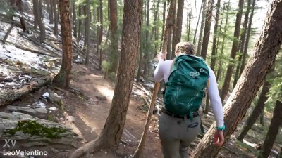 Christina Savoy - Hot Blonde Fucks Stranger In The Woods