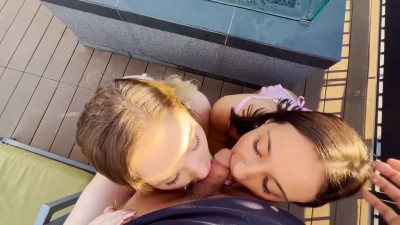 Hailey Rose, Aria Six - Threesome With Two Paris Of Naturals