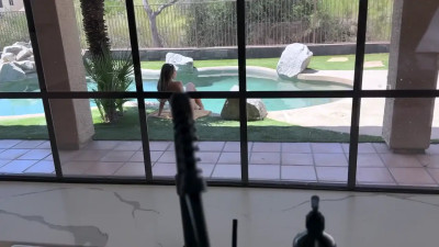 Melissa - My Boyfriend Is Spying On Me Then Gets A Sloppy Blowjob