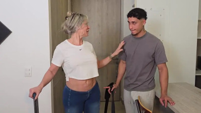 Monique Fuentes - StepMother Shares Bed With StepSon Everything Gets Out Of Control At The Hotel
