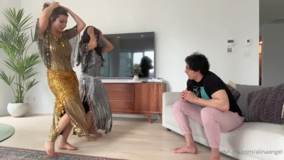 Alina Angel, Sasha Pearl - Arabian MILF Belly Dancing And 1 Hour Threesome WIth Gattouz0