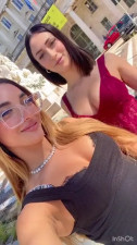 Sara Diamante And Ale Danger - Bergamo Stop With Two Fans Has Fun Until She Squirts