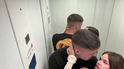 Rossa Vaxx - We Fuck In The Elevator And A Neighbor Catches Us