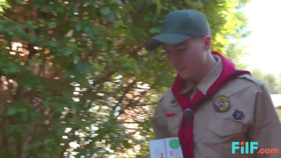 Nina Elle - Hot Blonde MILF Buys Both Cookie And Creampie Form Scout Boy