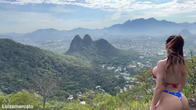 Luiza Marcato - Hiking With A Busty Hottie Turned Into An Amazing POV Pussy Fuck And Cumshot