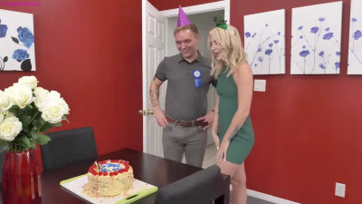Lily Lou, Britt Blair - Stepsister SurpriseThreesome For Birthday Boy