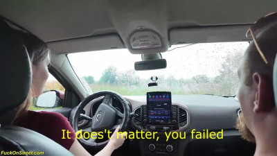 Polly Yangs - Driving License Passed For Rough Anal Sex In The Car