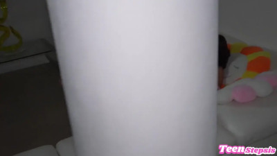 Shrooms Q - Stepdaughter Squirts On Step Dads Dick After Watching Scary Movie