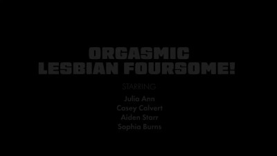 Julia Ann, Aiden Starr, Casey Calvert, Sophia Burns - Orgasmic Lesbian Foursome