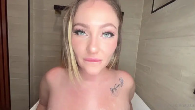 OnlyFans - Aria Six - Thick Beautiful Babe BBC Shower Creampie