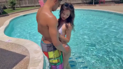 Lucy Mochi - BBC Pool Fuck