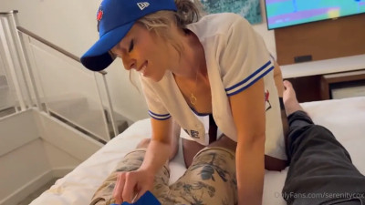 Serenity Cox, Blue Jays VS The Barebacks Baseball Sextape