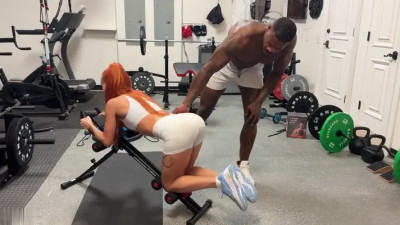 Little Dragon, Jason Luv - BBC Gym Coach Drilling His Client Tight Wet Pussy
