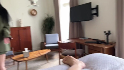 Eva Rabbits - Hot Stepmom Forgot To Put On Panties In Bed