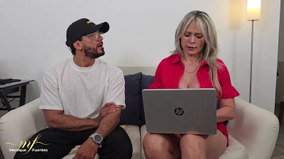 Monique Fuentes, Alex Alvarez - A Milf Talent Agency Owner Auditions A Singer For A Job