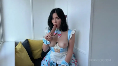 PornBox - Sweetie Fox - Horny Maid Deepthroats, Hard Fucks With Master And Gets Cumshot On Wet Pussy POV