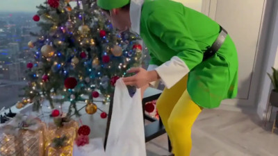 Yasmina Khan, Aaliyah Yasin - Naughty Elf Is Caught Stealing Gifts