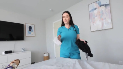 Lindsay Lee - Big Tit Step Mom Nurses Helps Me Cum