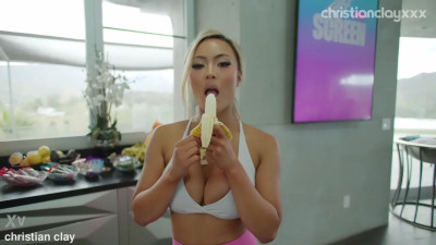 Kazumi - Asian Slut Kazumi Loves Taking Big Cock In Her Ass And Pussy