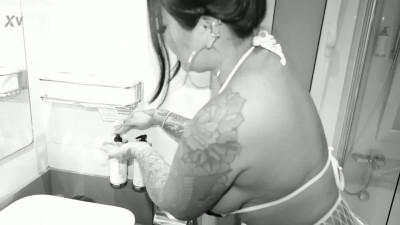 Connie Perignon - Tattooed Asian Hooker Takes Two Massive BBC Simultaneously