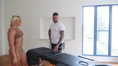 Muscle Barbie - Oily Massage And Tight Ass Fucking