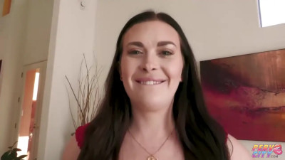 Lindsay Lee - Curvy Brunette Covered In Cum After Hardcore Anal