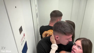 Rossa Vaxx - My Girlfriend And I Get Caught Having Sex In The Elevator