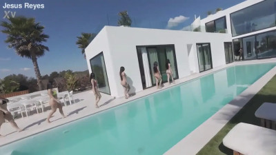 Yasmina Khan, Clea Gaultier, Aaliyah Yasin, Sexy Nala, Yenifer Chacon, Lena Coxx - Pool Party Orgy Group Fuck 2025