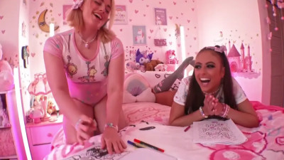 Gia Derza, Sophia Burns - Slumbers Party Anal Sex