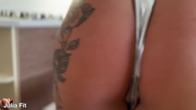 ManyVids - Julia Fit - Beautiful Hairy Pussy Fucks To Hot Squirts