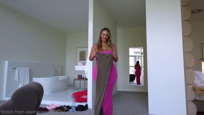 Alanna Pow - Pretty Pink Busty Babe NEW BG Sextape