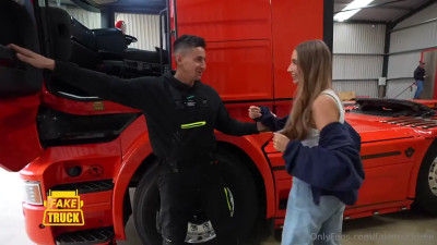 Lily Phillips - Gets A FakeTruck Gangbang