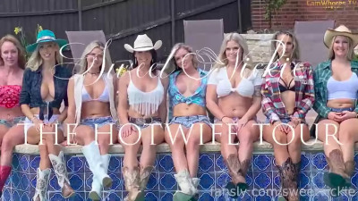 OnlyFans SweetVickie, HotWifeTour_, Dallas Orgy - Cowgirl Orgy Living Room