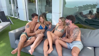 Chloe Chevalier, Amalia Davis - Swinger Couples Swap Four Way