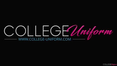 Olivia Sparkle - Cute Teen In School Uniform Ride Daddys Cock