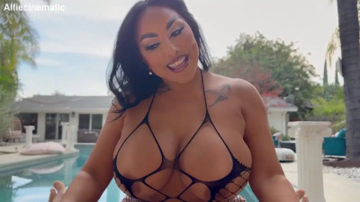 Kiara Mia - Thick Busty MilF Drilled Poolside