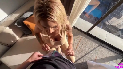 Sarah Harlow - Big Boob Blonde Babe POV Sunset Sex