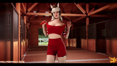 Molly Red Wolf - Umamusume Gold Ship Deepthroating Coach's Carrot