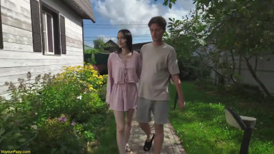 Monika Akai - Horny Old Voyeur Man Licking My Skinny Girlfriend