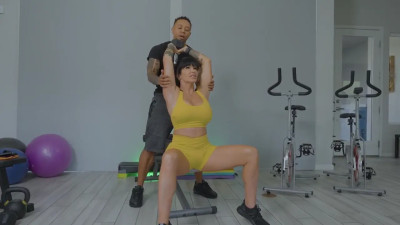Shay Fox - Two Trainers Two Creampies DP Threesome With MILF After Workout