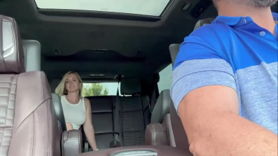 Sweet Vickie - Car Fuck With Stranger While Husband Drives