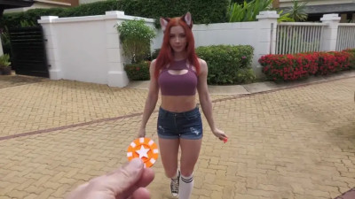 Sweetie Fox - Public Tease Deepthroat And Rough Sex Till Creampie