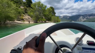 Luna Doll - Busty Big Bubble Tits Babe Gets Her Pussy Destroyed On A Boat In The Lake