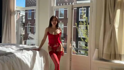 Ruth Lee - Red Lingerie, Tight Ass